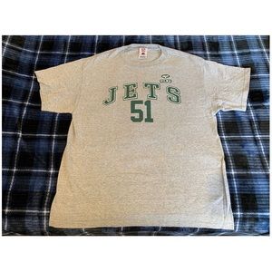 NFL Gray Cotton JETS T-shirt, size large🏈